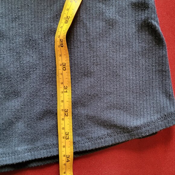 Guilty | Blue Zip Mini Dress | Womens M | Casual Silver Hardware - Picture 7 of 9